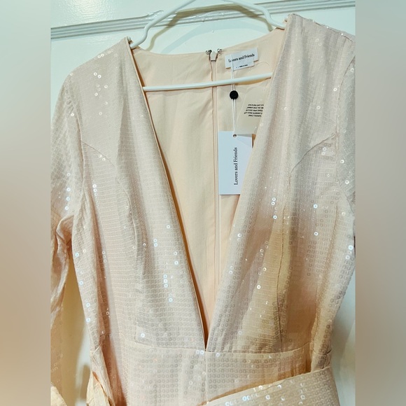 LOVERS AND FRIENDS Leighton jumpsuit in Champagne Pink - Picture 6 of 7